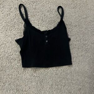 Black tank top